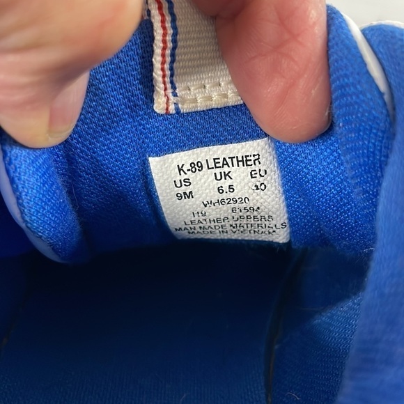 Keds K-89 White Chunky Leather Sneaker with Red&White Wave Accent - Picture 11 of 11